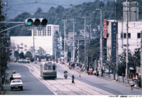 写真：北大路通を走る京都市電（撮影1977年2月13日）